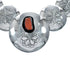 Navajo Reversible Sterling Silver and Coral Necklace Earrings Set SN20290